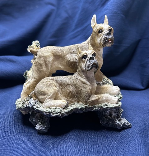Two dogs standing - two,