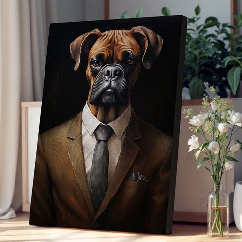Boxer dog suit canvas - boxer, a
