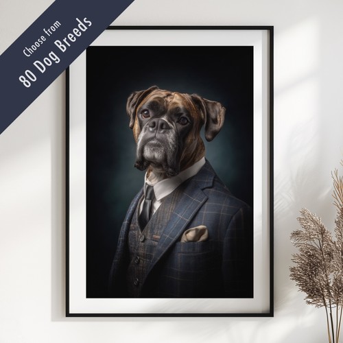 Smartly dressed dog - smartly,