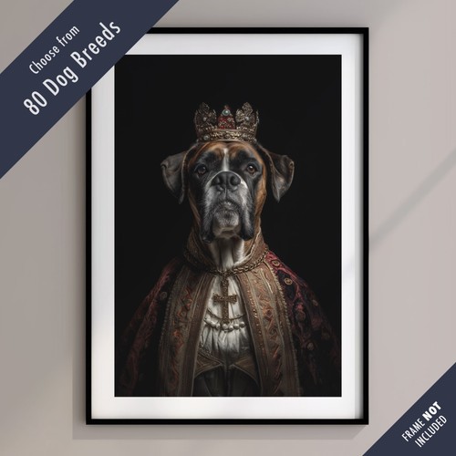 Royal dog portrait print - dog, –