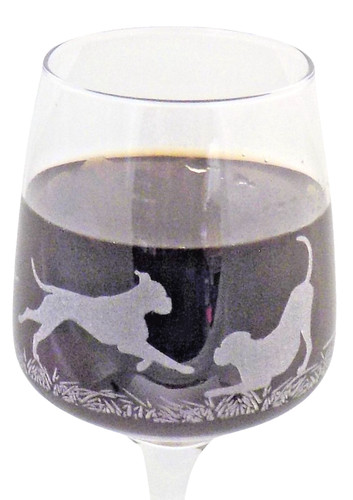 Engraved boxer dog wine - engraved,