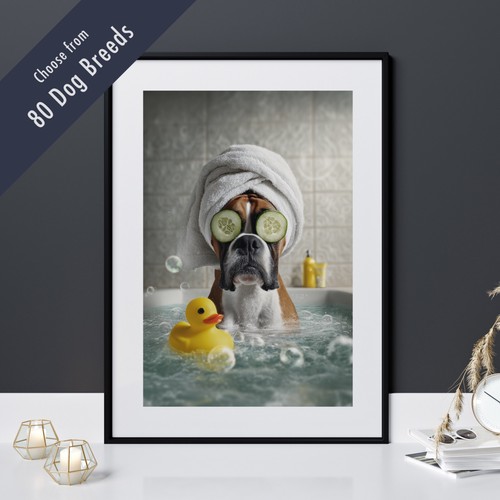 Funny dog bath - funny, in