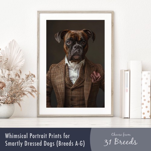 Smartly dressed dog portrait - dog,