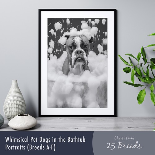 Pet dogs the bathtub - bathtub, –